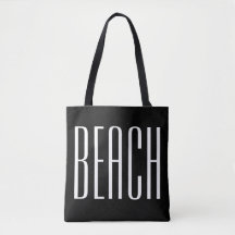 Schwarzweiss-Strand-Tasche