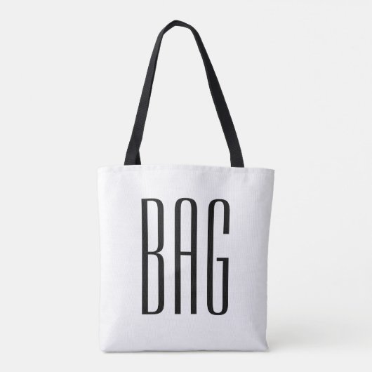 Schwarzweiss-Strand-Tasche Tasche (Rückseite)