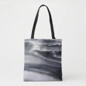 Schwarzweiss-Strand-Taschen-Tasche Tasche (Vorderseite)