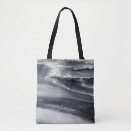 Schwarzweiss-Strand-Taschen-Tasche Tasche