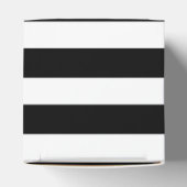 Schwarzweiß-Streifen-Gastgeschenk Hochzeit Geschenkschachtel (Oben)