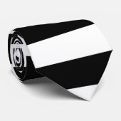 Schwarzweiss-Streifen-Krawatte Krawatte (Gerollt)