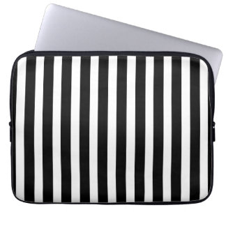 Schwarzweiss-Streifen Laptopschutzhülle