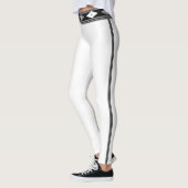 Schwarzweiß Streifen Leggings (Links)