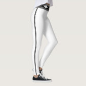 Schwarzweiß Streifen Leggings (Rechts)