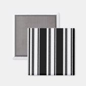 Schwarzweiss-Streifen-Magnet Magnet (Vorderseite/Rückseite)
