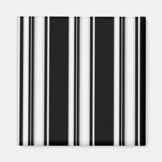 Schwarzweiss-Streifen-Magnet Magnet (Vorne)