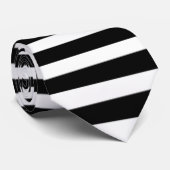 Schwarzweiss-Streifen mit Krawatte (Gerollt)