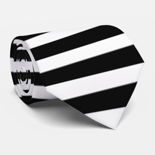 Schwarzweiss-Streifen mit Krawatte (Gerollt)