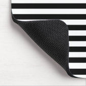 Schwarzweiss-Streifen Mousepad (Ecke)