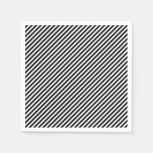 Schwarzweiß-Streifen Serviette (Vorderseite)