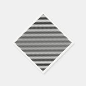 Schwarzweiß-Streifen Serviette (Ecke)