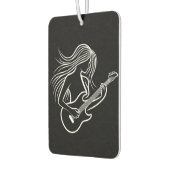 Schwarzweiß-Strichmännchen Autolufterfrischer (Links)