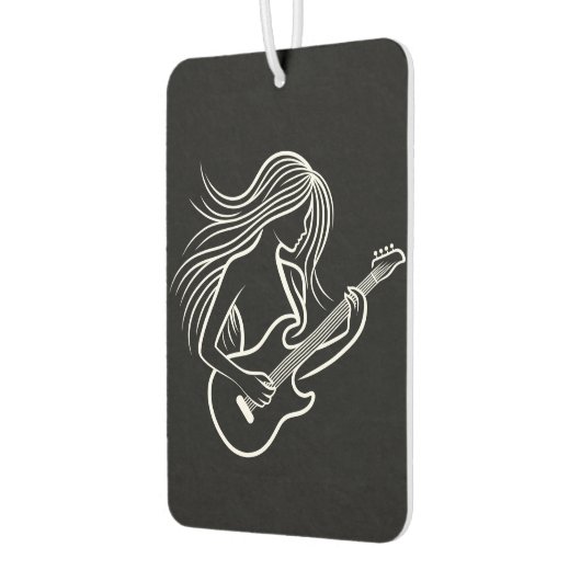 Schwarzweiß-Strichmännchen Autolufterfrischer (Links)