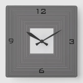 Schwarzweiss-Striped>Wall Uhr