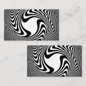 Schwarzweiss-Strudel-Emblem-Visitenkarte Visitenkarte (Vorne/Hinten)
