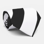 Schwarzweiss-Strudel-Muster Krawatte (Gerollt)