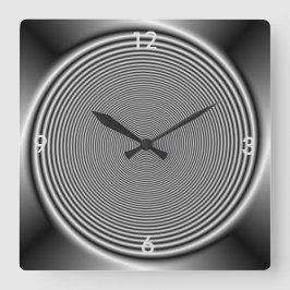 Schwarzweiss-Strudel > Wanduhr