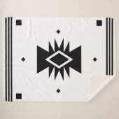 Schwarzweiss-Südwestentwurf Sherpadecke (Vorderseite (Horizontal))