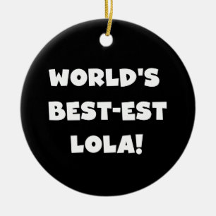 Schwarzweiss-T - Shirts des Gut-est Lola der Welt Keramikornament