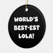Schwarzweiss-T - Shirts des Gut-est Lola der Welt Keramikornament (Links)