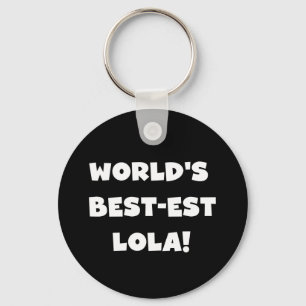 Schwarzweiss-T - Shirts des Gut-est Lola der Welt Schlüsselanhänger