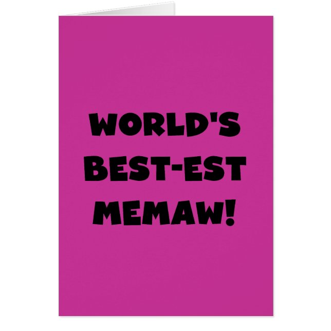 Schwarzweiss-T - Shirts des Gut-est Memaw der Welt (Vorne)