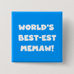 Schwarzweiss-T - Shirts des Gut-est Memaw der Welt Button