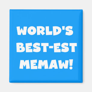 Schwarzweiss-T - Shirts des Gut-est Memaw der Welt Magnet