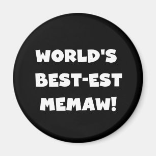 Schwarzweiss-T - Shirts des Gut-est Memaw der Welt Magnet