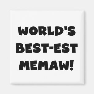 Schwarzweiss-T - Shirts des Gut-est Memaw der Welt Magnet