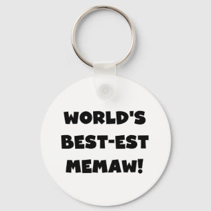 Schwarzweiss-T - Shirts des Gut-est Memaw der Welt Schlüsselanhänger