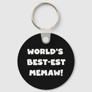 Schwarzweiss-T-Shirts des Gut-est Memaw der Welt Schlüsselanhänger