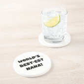 Schwarzweiss-T - Shirts des Gut-est Nana der Welt Getränkeuntersetzer (Seite)