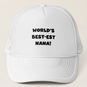 Schwarzweiss-T - Shirts des Gut-est Nana der Welt Truckerkappe