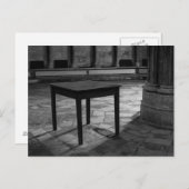 Schwarzweiss-Tabellen-Fotografie-Postkarte Postkarte (Vorne/Hinten)