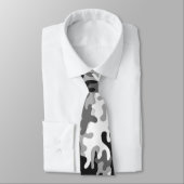 Schwarzweiss-Tarnung Krawatte (Gebunden)