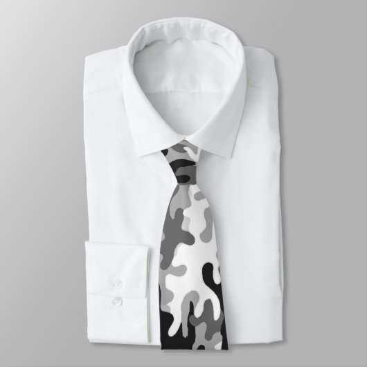 Schwarzweiss-Tarnung Krawatte (Gebunden)