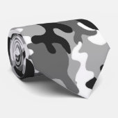 Schwarzweiss-Tarnung Krawatte (Gerollt)