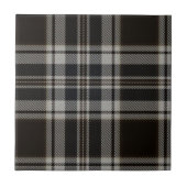 Schwarzweiss-Tartan-Fliese Fliese (Vorderseite)