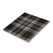 Schwarzweiss-Tartan-Fliese Fliese (Seite)