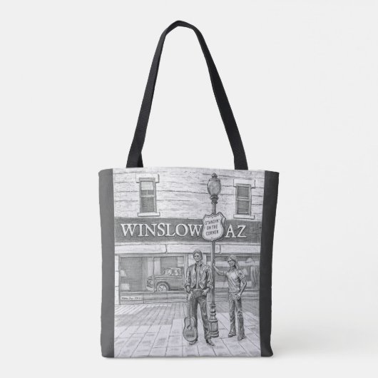 SCHWARZWEISS-TASCHE VON WINSLOW AZ TASCHE (Rückseite)