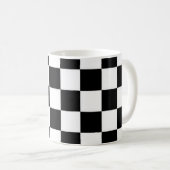 Schwarzweiß-Tasse Kaffeetasse (VorderseiteRechts)