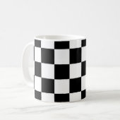 Schwarzweiß-Tasse Kaffeetasse (Vorderseite Links)