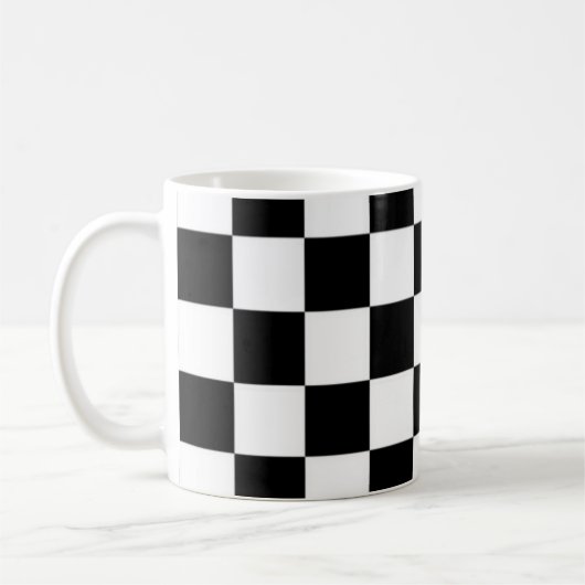 Schwarzweiß-Tasse Kaffeetasse (Links)