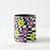 Schwarzweiß-Tasse mit Blume Tasse (Zentrum)