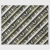 Schwarzweiss-Tastaturpapier Geschenkpapier (Flach)