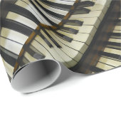 Schwarzweiss-Tastaturpapier Geschenkpapier (Rolleneckpunkt)