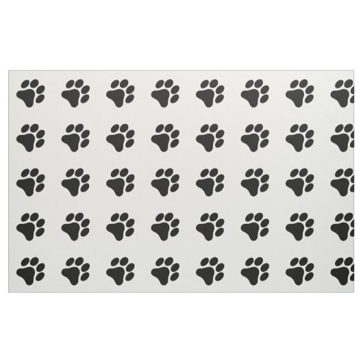 Schwarzweiss-Tatzen-Druck-Muster-Gewebe Stoff (Fat Quarter (45,7 x 55,9 cm))