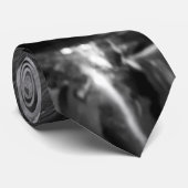 Schwarzweiss-Tenorsaxofon Krawatte (Gerollt)